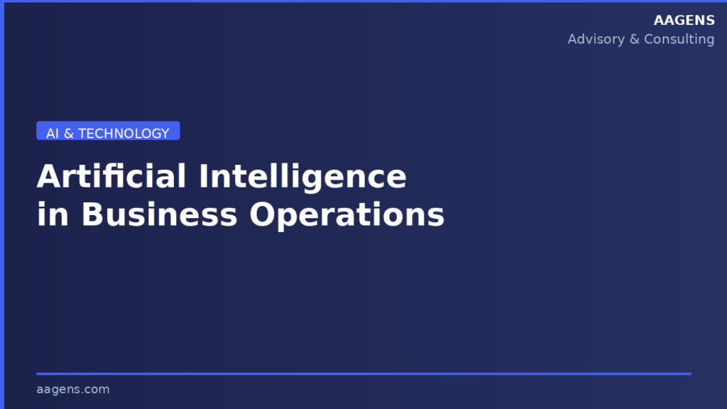 Artificial Intelligence in Business Operations